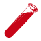 red test tube graphic